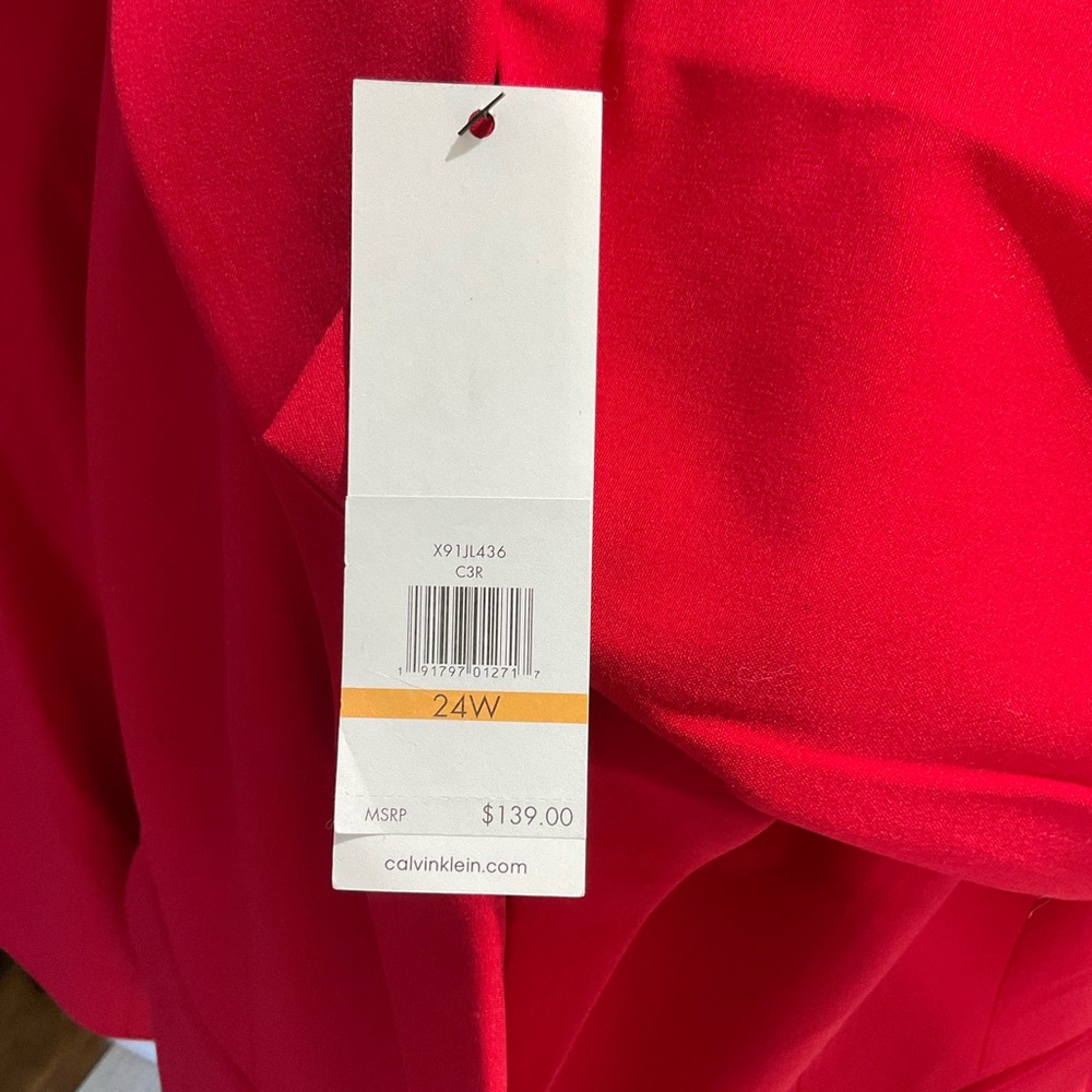 New Red Calvin Klein Suit Jacket - Picture 3 of 6